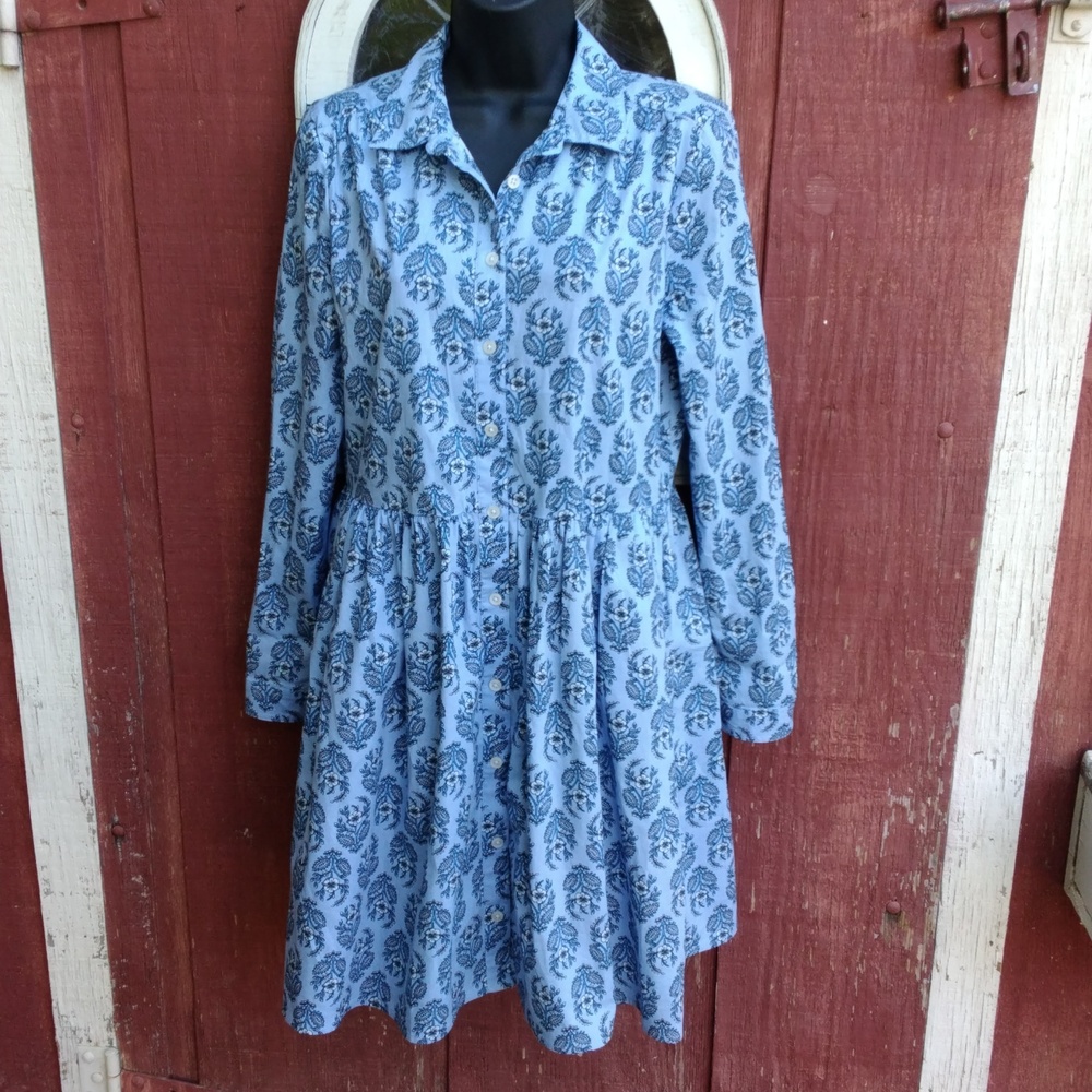 J. Crew Floral Shirt Dress - Picture 2 of 5